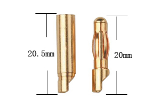 4.0mm gold plated connector