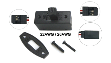 Futaba Switch 1 to 2 (2P wire)